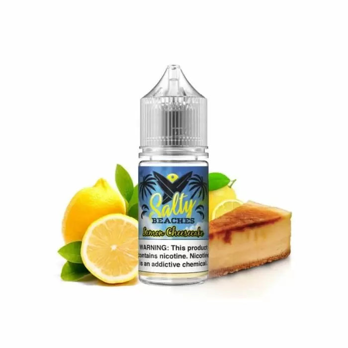 Salty Beaches Nic Salt 30ml - Lemon Cheesecake