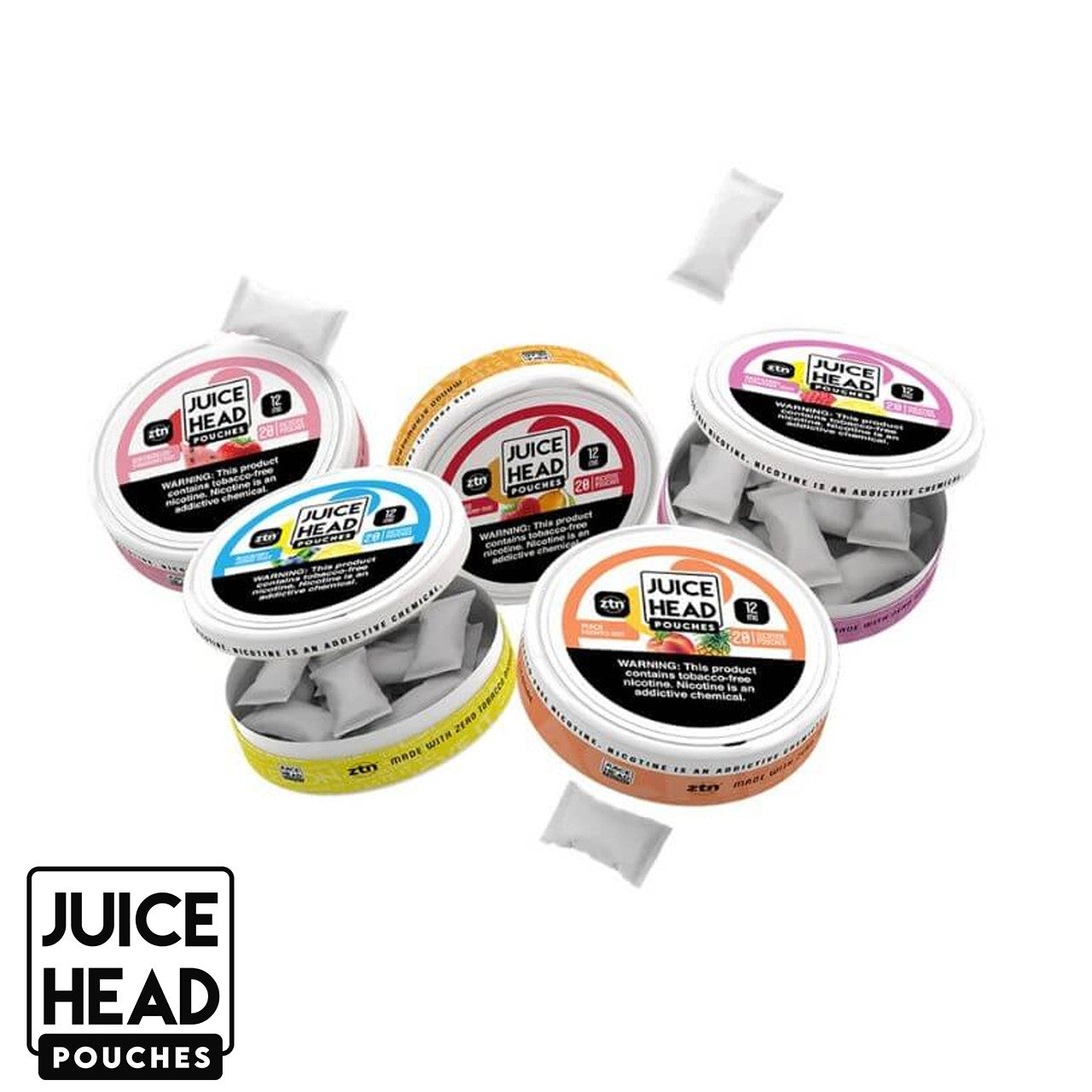 JUICE HEAD POUCHES - Bolsas de nicotina 6mg (1 caja7/20 bolsitas)